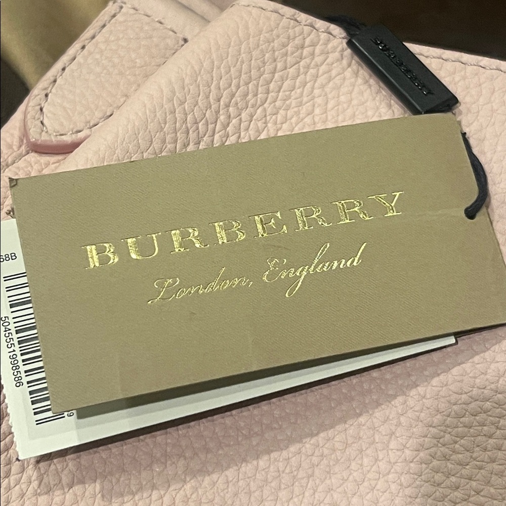 Burberry Burleigh Medium Leather Crossbody Bag Pale Ash Rose NWT - Picture 12 of 14